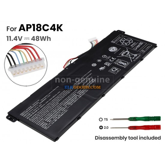 11.4V  48Wh  3 cells  Li-Polymer  Black