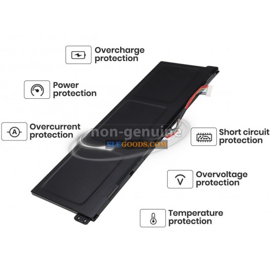11.4V  48Wh  3 cells  Li-Polymer  Black
