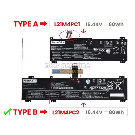 15.44V  80Wh  4 cells  Li-Polymer  Black